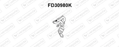 Catalyst elbow admission VENEPORTE FD30980K