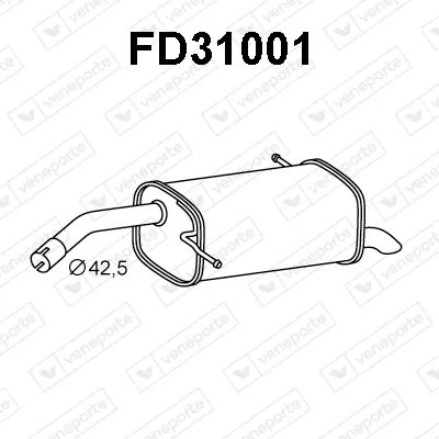 Rear Muffler Ford B-MAX · Ford B-MAX Van