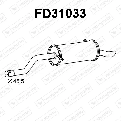 Rear Muffler Ford FIESTA VII · Ford FIESTA VII Van