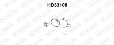 Rear Muffler Honda CIVIC VI Saloon