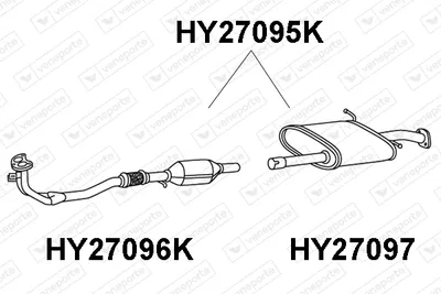 Catalytic Converter Hyundai SANTA FÉ I