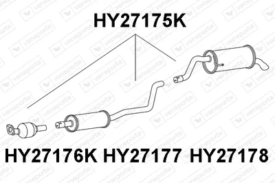 Catalytic Converter Hyundai i20 II · Hyundai i20 II Coupe · Hyundai i20 ACTIVE