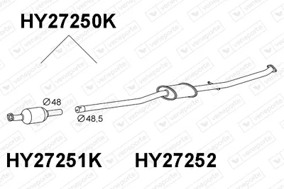 Catalytic Converter Hyundai TUCSON · Kia SPORTAGE IV