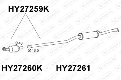 Catalytic Converter Hyundai TUCSON · Hyundai TUCSON SUV Van