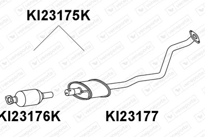 Catalytic Converter Kia RIO III · Kia RIO III Saloon