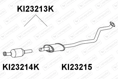 Catalytic Converter Kia RIO III · Kia RIO III Saloon