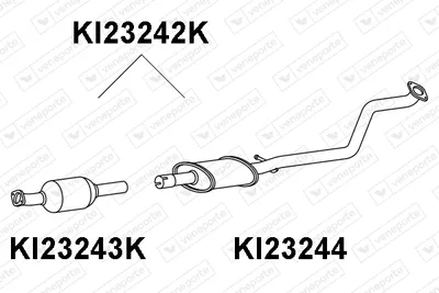 Catalytic Converter Kia CERATO III Saloon