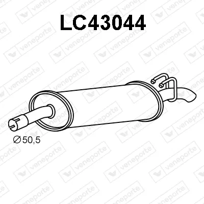 Rear Muffler Alfa Romeo 155 · Lancia DEDRA · Lancia DEDRA SW