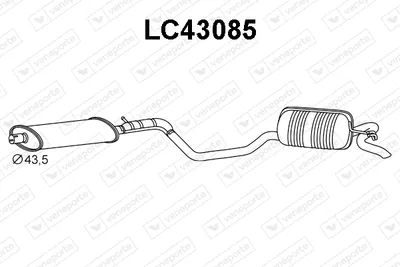 Rear Muffler Lancia Y