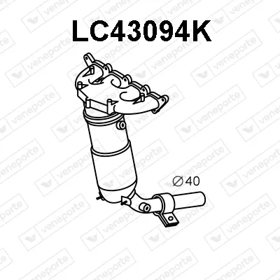 Manifold Catalytic Converter Lancia Y