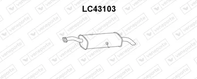 Rear Muffler Lancia KAPPA · Lancia KAPPA SW