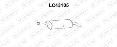 Rear Muffler Lancia KAPPA · Lancia KAPPA SW · Lancia KAPPA Coupe