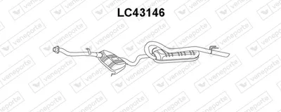 Rear Muffler Lancia DEDRA · Lancia DEDRA SW