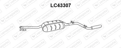 Rear Muffler Lancia A 112 · Autobianchi A 112
