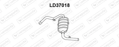 Rear Muffler Lada NIVA Closed Off-Road Vehicle