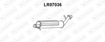 Front Muffler Land Rover RANGE ROVER II