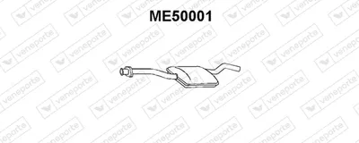 Centre Muffler Mercedes-Benz 123 T-Model · Mercedes-Benz 123 Saloon