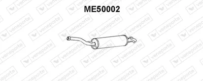 Rear Muffler Mercedes-Benz 123 Saloon