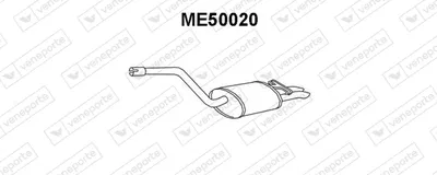 Rear Muffler Mercedes-Benz 190