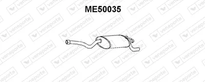Rear Muffler Mercedes-Benz 190