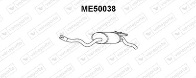Rear Muffler Mercedes-Benz 190