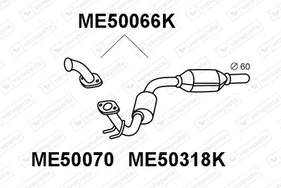 Catalytic Converter Mercedes-Benz VITO Bus · Mercedes-Benz VITO Van · Mercedes-Benz V-CLASS