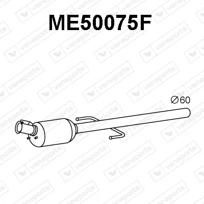 Soot/Particulate Filter, exhaust system Mercedes-Benz VIANO · Mercedes-Benz VITO Bus · Mercedes-Benz VITO / MIXTO Van