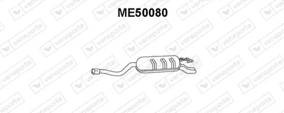 Rear Muffler Mercedes-Benz 124 Coupe · Mercedes-Benz 124 Saloon