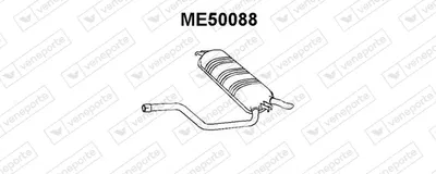 Rear Muffler Mercedes-Benz 124 T-Model
