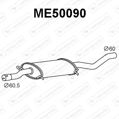 Front Muffler Mercedes-Benz VIANO · Mercedes-Benz VITO Bus · Mercedes-Benz VITO / MIXTO Van