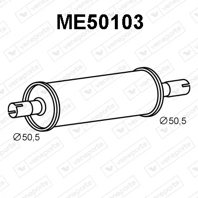 Rear Muffler Mercedes-Benz T1 Bus · Mercedes-Benz T1 Van · Mercedes-Benz T1 Platform/Chassis