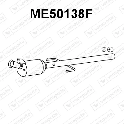 Soot/Particulate Filter, exhaust system Mercedes-Benz VIANO · Mercedes-Benz VITO Bus · Mercedes-Benz VITO / MIXTO Van