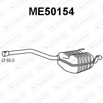 Rear Muffler Mercedes-Benz C-CLASS · Mercedes-Benz C-CLASS T-Model