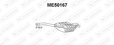 Rear Muffler Mercedes-Benz 124 Convertible · Mercedes-Benz C-CLASS · Mercedes-Benz C-CLASS T-Model