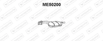 Centre Muffler Mercedes-Benz 124 Saloon · Mercedes-Benz 124 T-Model