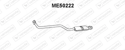 Front Muffler Mercedes-Benz 124 Saloon · Mercedes-Benz 124 T-Model