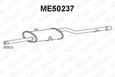 Rear Muffler Mercedes-Benz A-CLASS