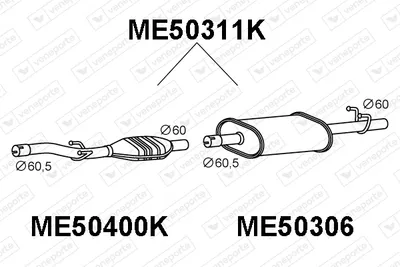 Catalytic Converter Mercedes-Benz SPRINTER 2-t Platform/Chassis · Mercedes-Benz SPRINTER 2-t Van · Mercedes-Benz SPRINTER 2-t Bus