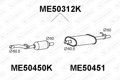 Catalytic Converter Mercedes-Benz SPRINTER 2-t Platform/Chassis · Mercedes-Benz SPRINTER 2-t Van · Mercedes-Benz SPRINTER 2-t Bus