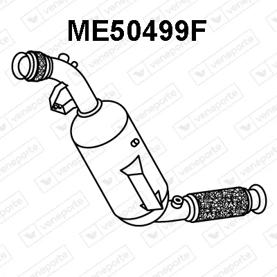 Soot/Particulate Filter, exhaust system Mercedes-Benz SPRINTER 3-t Bus · Mercedes-Benz SPRINTER 3-t Van · Mercedes-Benz SPRINTER 3-t Platform/Chassis