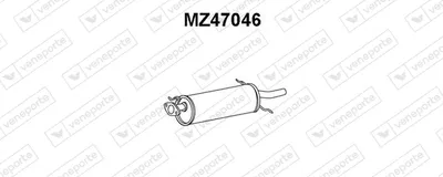 Rear Muffler Mazda 626 V · Mazda 626 V Hatchback · Mazda 626 V Station Wagon