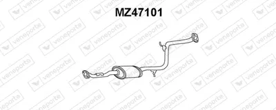 Centre Muffler Mazda 323 S IV