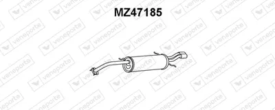 Rear Muffler Mazda 626 IV Hatchback
