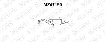Rear Muffler Mazda 323 F VI Hatchback