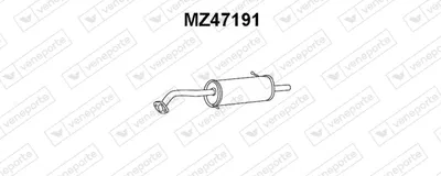 Rear Muffler Mazda 323 S VI Saloon · Mazda 323 F VI Hatchback