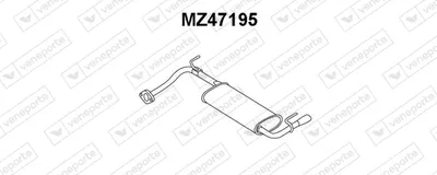 Rear Muffler Mazda 323 C V · Mazda 323 F V · Mazda 323 P V