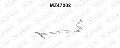 Front Muffler Mazda 121 II