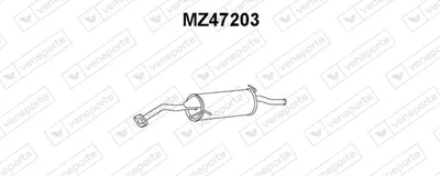 Rear Muffler Mazda 323 S V