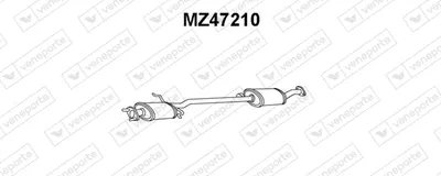 Front Muffler Mazda 323 II Saloon · Mazda 323 III Hatchback · Mazda 323 III Station Wagon
