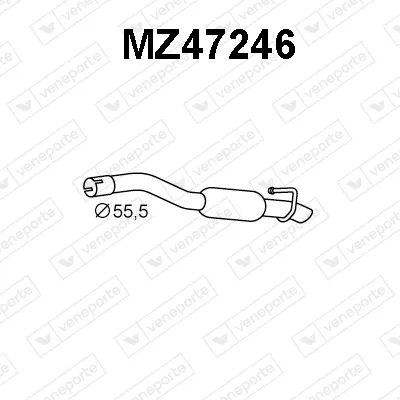 Rear Muffler Mazda 3 · Mazda 3 Saloon